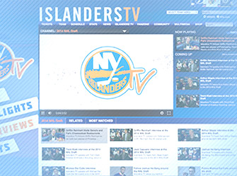 New York Islanders Web Design